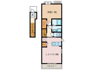 ラフレシールⅡの物件間取画像